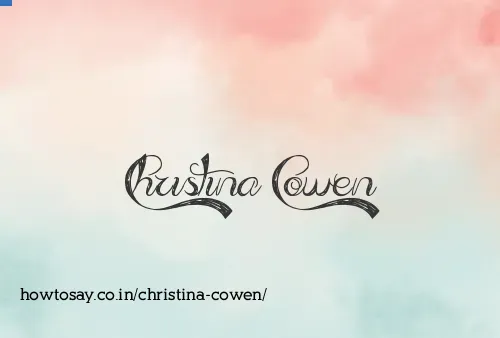 Christina Cowen