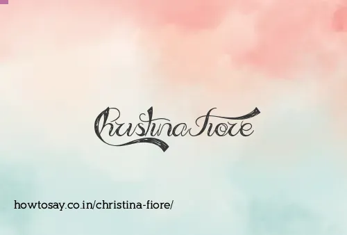 Christina Fiore