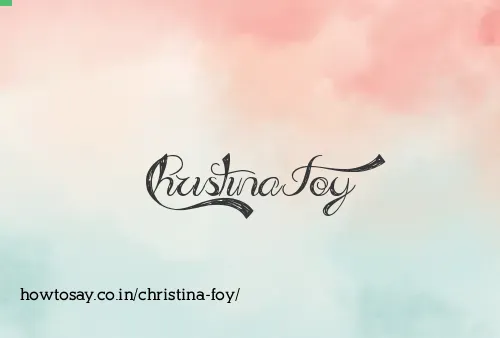 Christina Foy