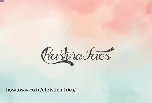 Christina Fries
