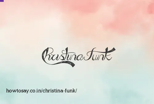 Christina Funk