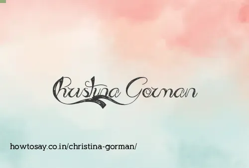 Christina Gorman