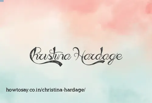 Christina Hardage
