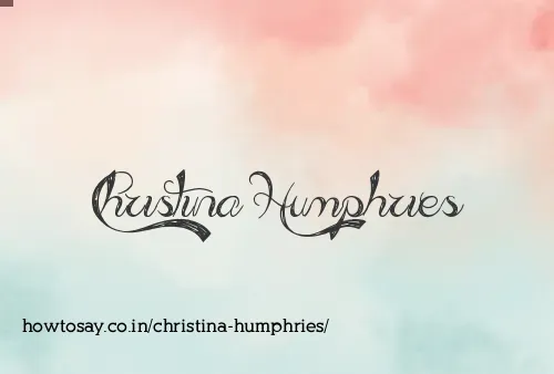 Christina Humphries