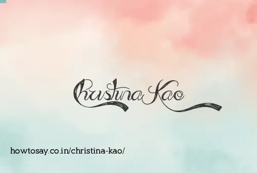 Christina Kao