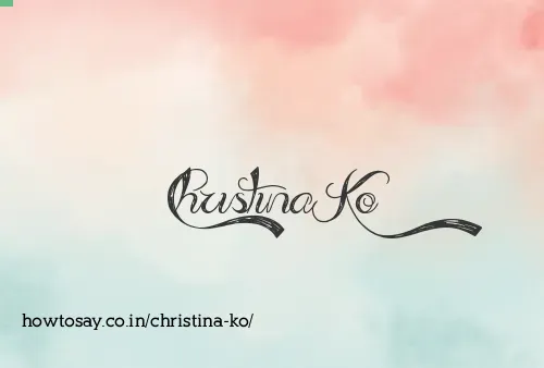 Christina Ko