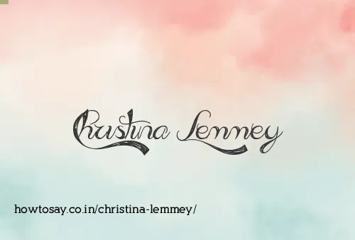 Christina Lemmey