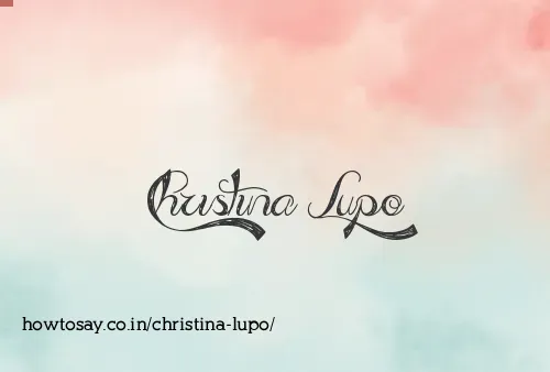 Christina Lupo