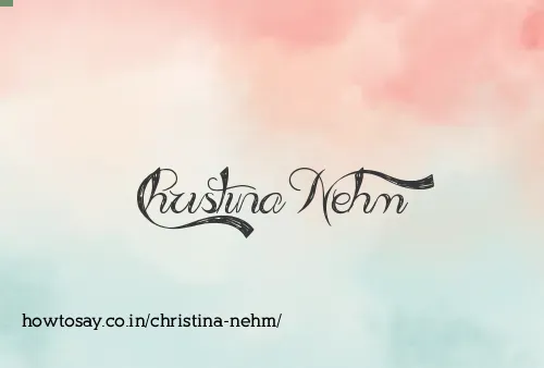 Christina Nehm