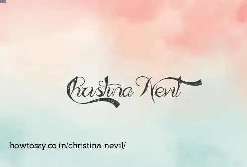 Christina Nevil