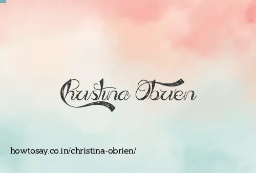 Christina Obrien