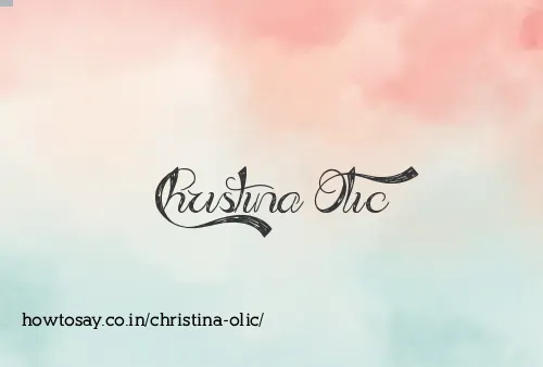 Christina Olic