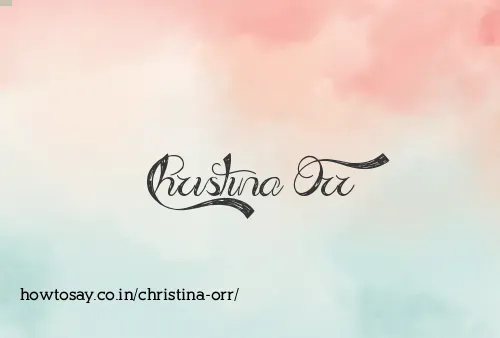 Christina Orr
