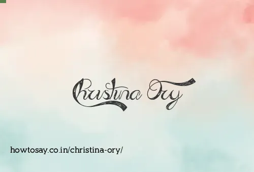 Christina Ory