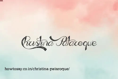 Christina Pataroque