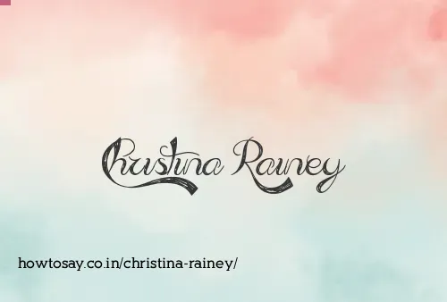 Christina Rainey
