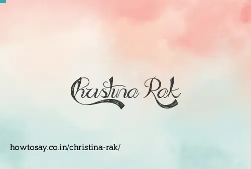 Christina Rak