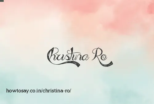Christina Ro
