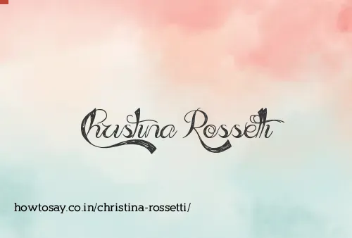 Christina Rossetti