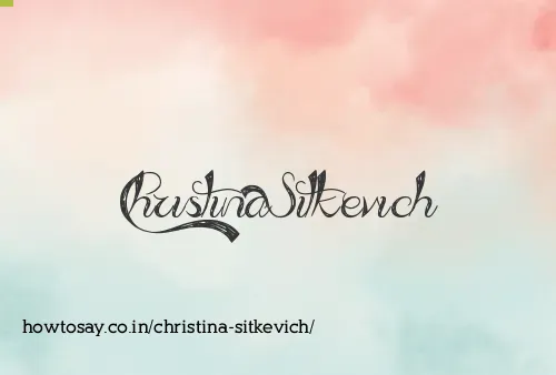 Christina Sitkevich