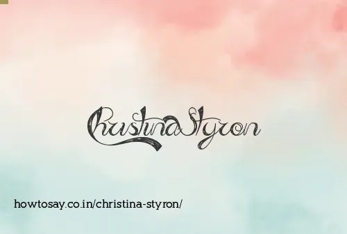 Christina Styron