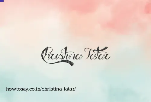 Christina Tatar