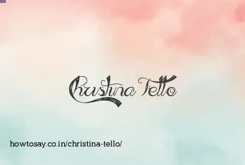 Christina Tello