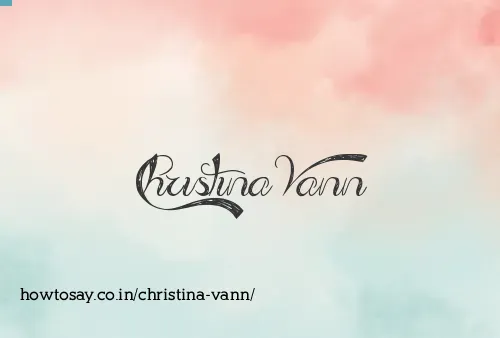 Christina Vann