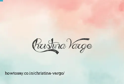 Christina Vargo