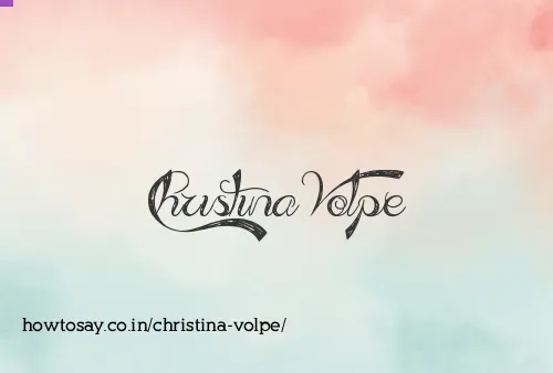 Christina Volpe