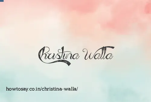 Christina Walla