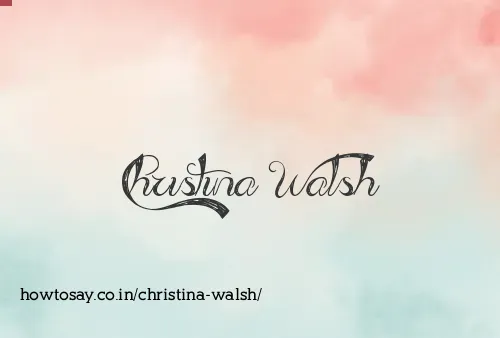 Christina Walsh