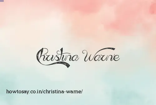 Christina Warne