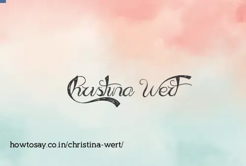 Christina Wert