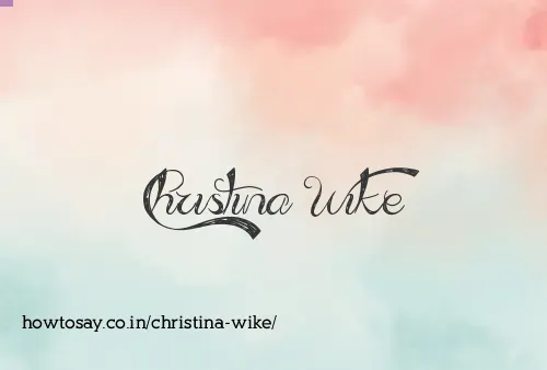 Christina Wike