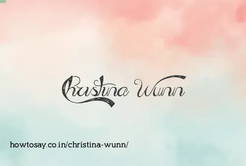Christina Wunn