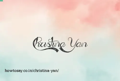Christina Yan