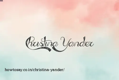 Christina Yander
