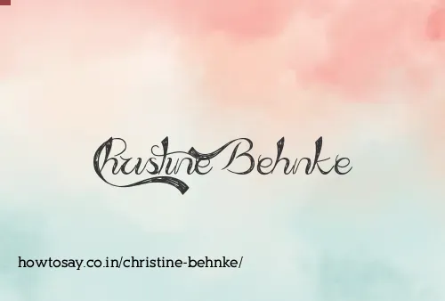 Christine Behnke