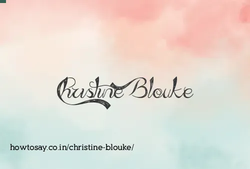Christine Blouke
