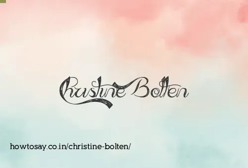 Christine Bolten