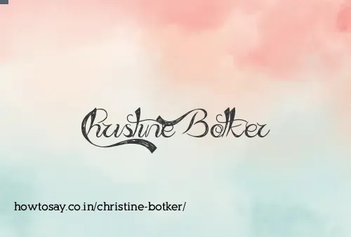 Christine Botker
