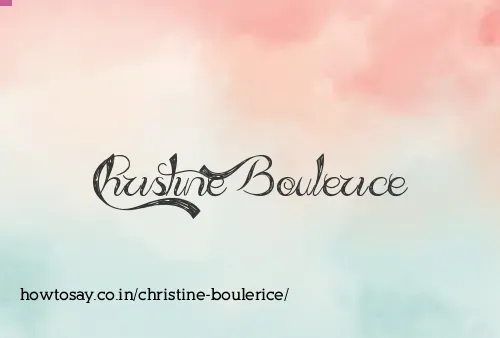 Christine Boulerice
