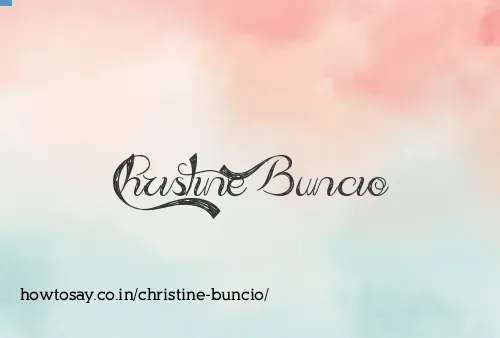 Christine Buncio