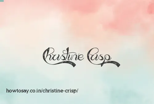 Christine Crisp