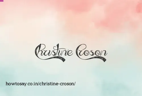 Christine Croson