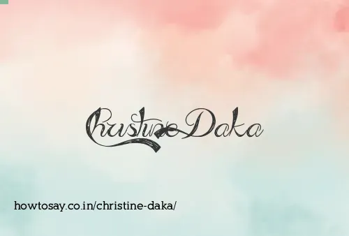 Christine Daka