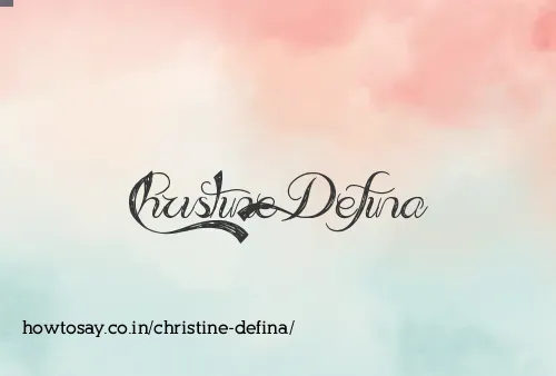 Christine Defina