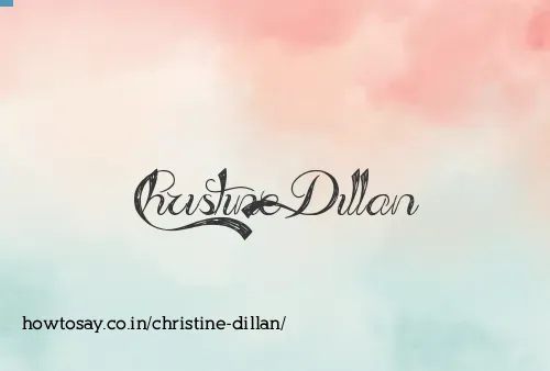 Christine Dillan