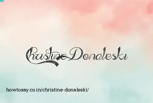 Christine Donaleski